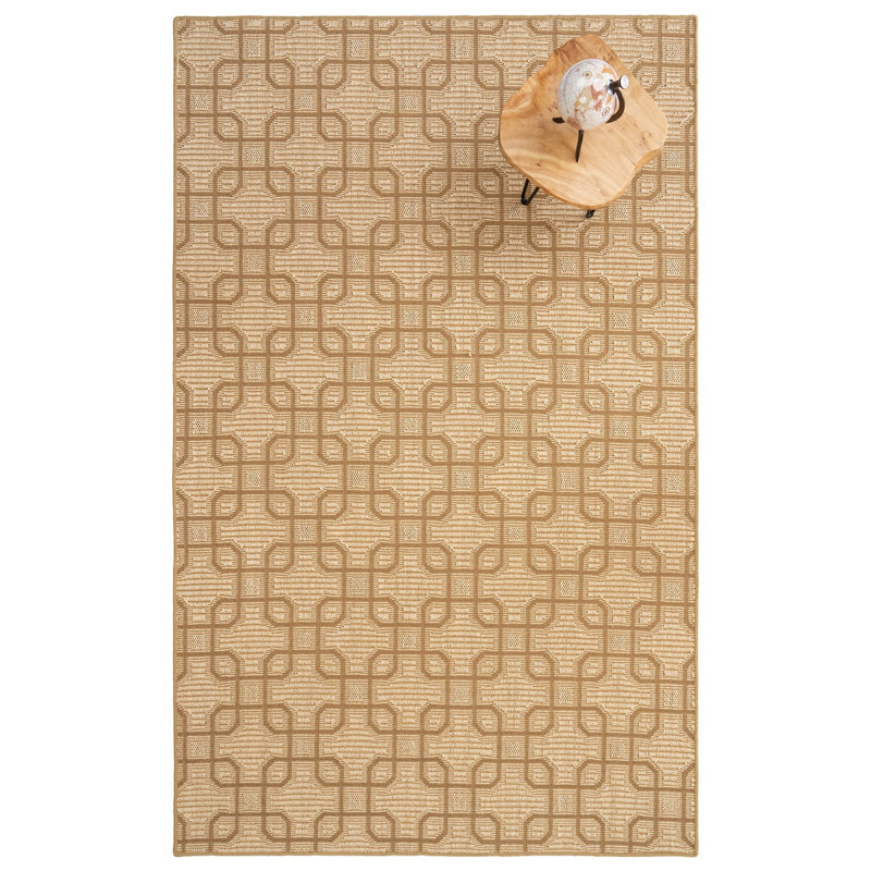 Haidynn Jute/Sisal Geometric Indoor Rug, Rectangle 10' x 14'