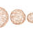 CosmoLiving by Cosmopolitan Gold Metal Geometric Wire Orb Decorative Sculpture, Set of 3 8", 6", 4"D-19708003