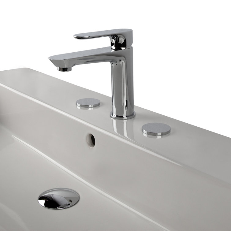 Flou Single Hole Bathroom Faucet with Drain Assembly