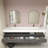 Alysa 84" Wall-Mounted Double Bathroom Vanity Set-71095563