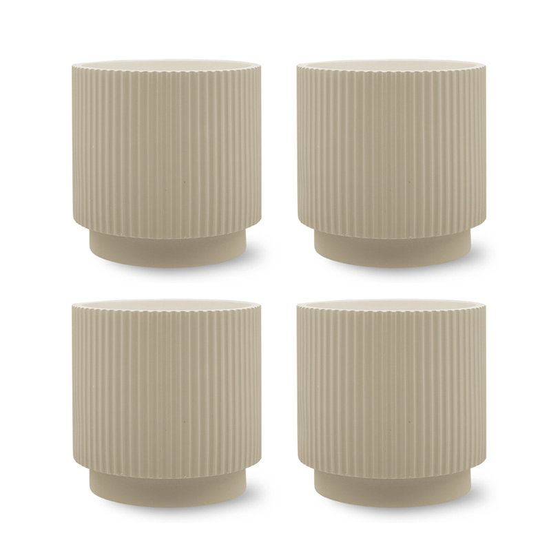 Jaylun Polyresin Table Vase, Tan