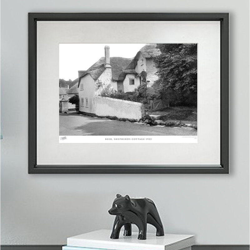 Beer, Shepherds Cottage 1922 - Single Picture Frame Print, 28cm H x 36cm W x 2.3cm D
