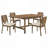 Graham Walnut 5-piece Dining Set