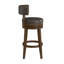 Wendover Upholstered Wood Swivel Stool-997306843