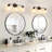 3-Light Dimmable Bowl Grid Glass Bathroom Vanity Light-2060722905