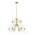 Sujal 9 - Light Steel Dimmable Classic / Traditional Chandelier-188947879-188947872