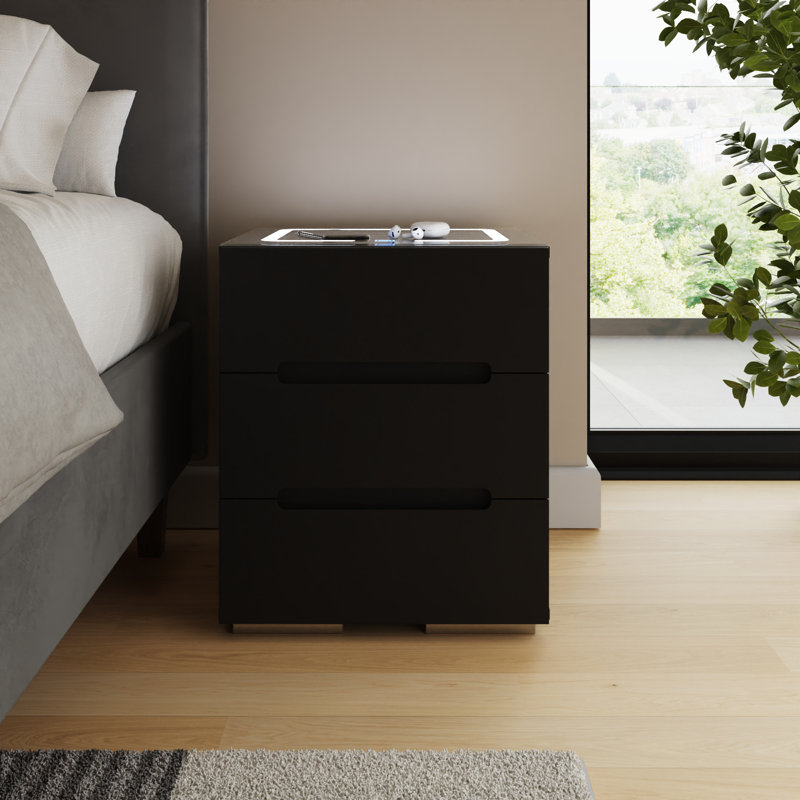 43 cm W Bedside Table