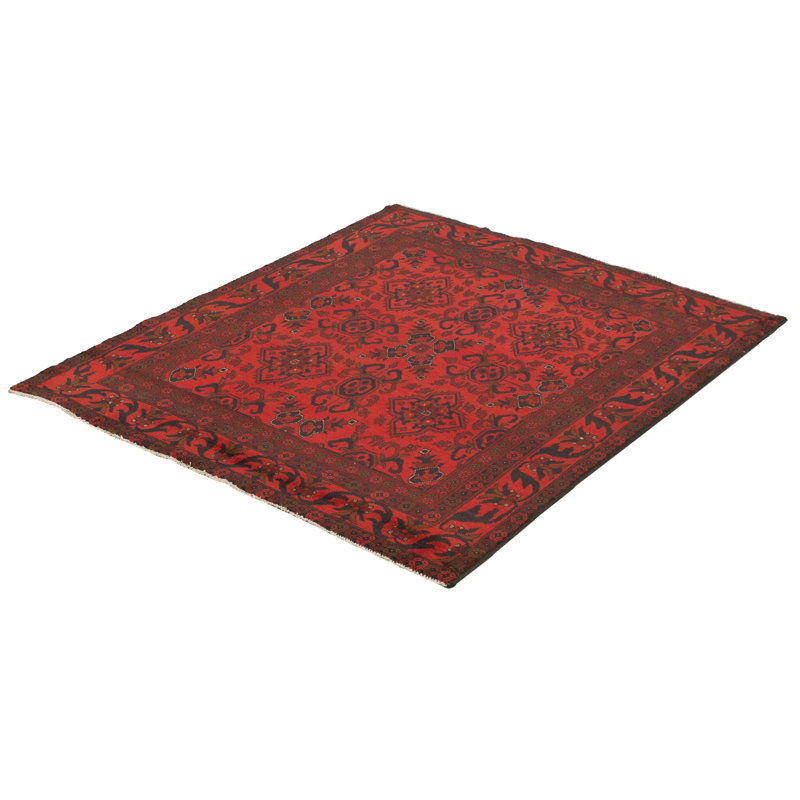 Tapis de zone en laine 5 pi 1 po x 6 pi 4 po à la main one-of-kind-noué la 2010s esari turque Alarick