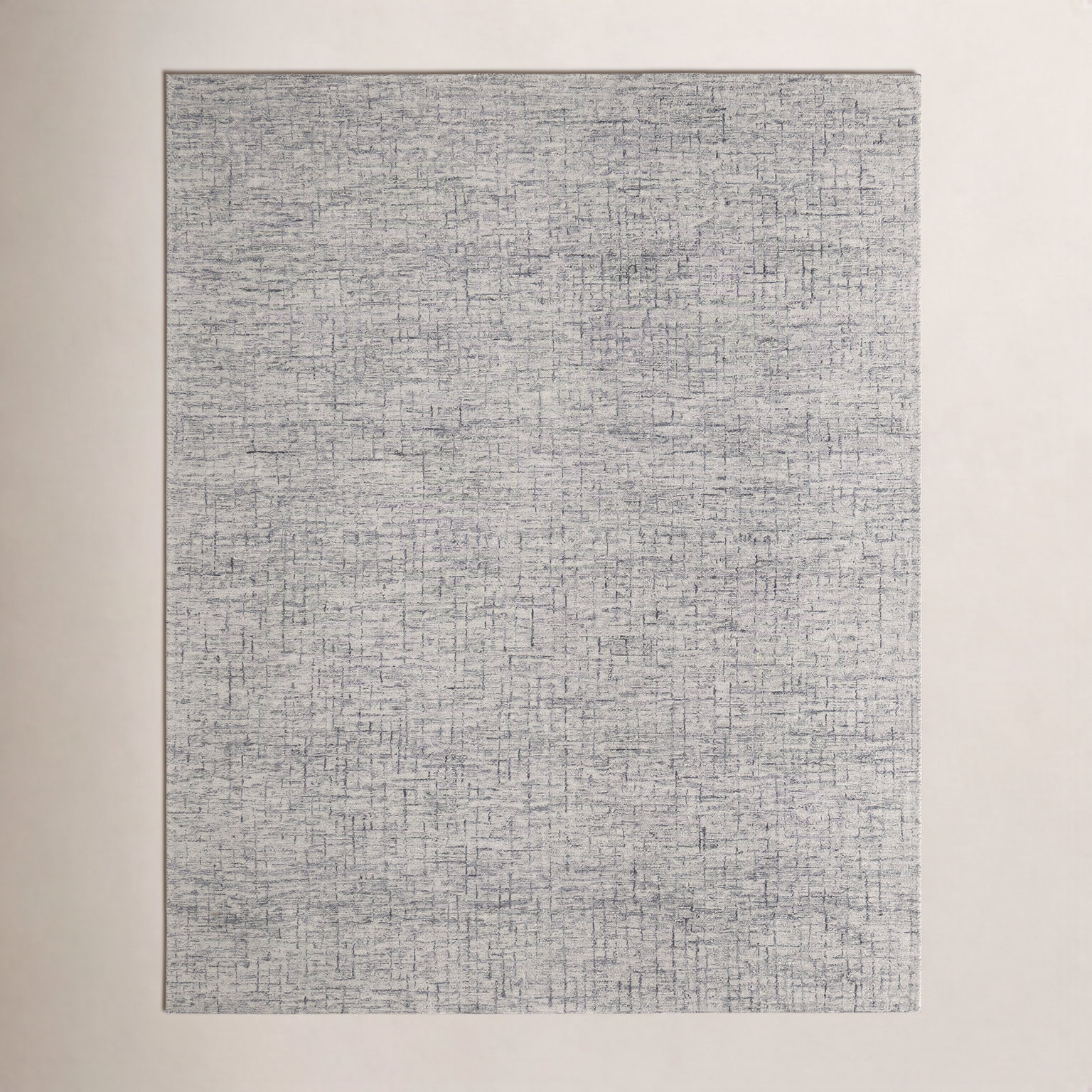 Hodges Gray Taupe Beige Hand-Tufted Striped Wool Rug, Rectangle 2' x 3'