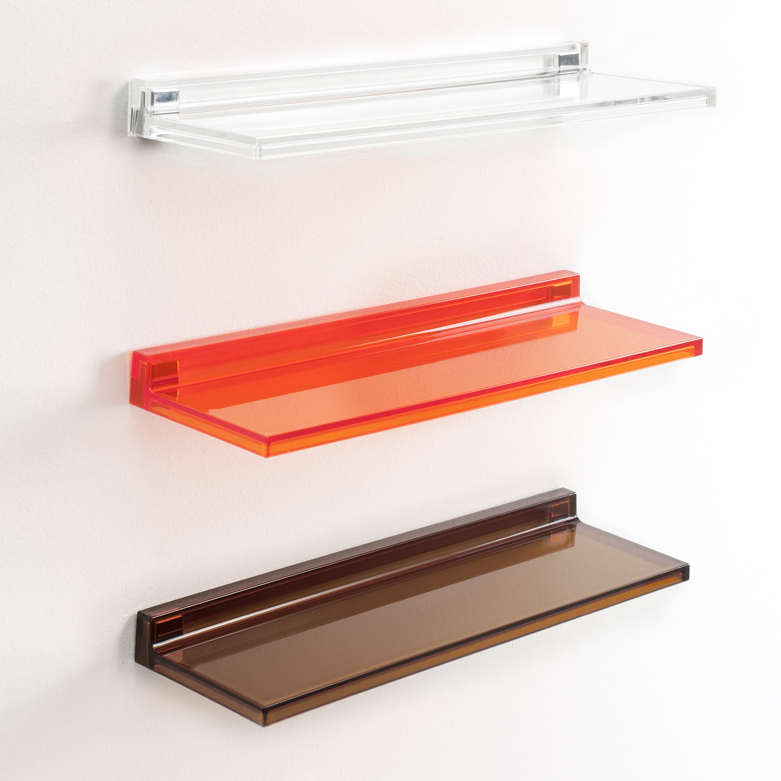 Shelfish 18" Floating Shelf, Tangerine Orange