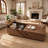 47.2" Walnut Lift Top Coffee Table with Large Hidden Storage, Modern Rectangle Center Table with Dual Lift-Up Compartments for Living Room, Home Office