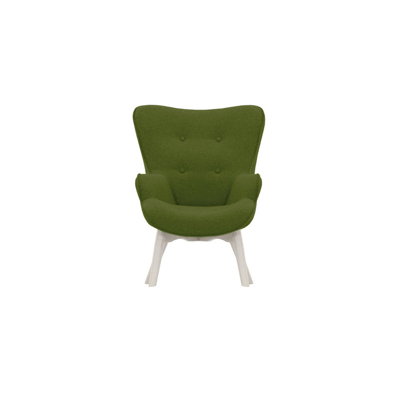 Wimbled Children's Club Chair, Dark Green/White