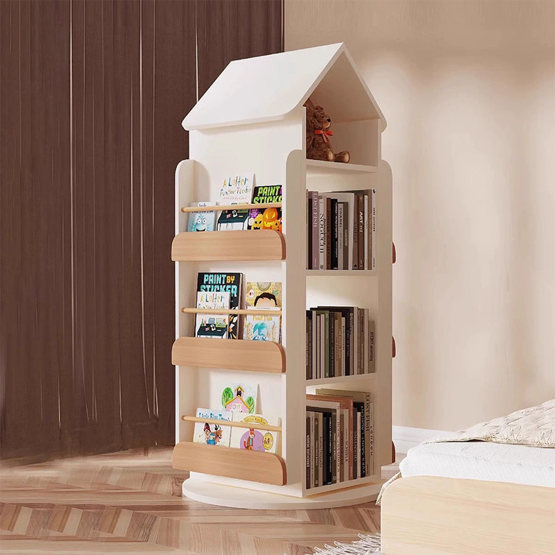 Bibliothèque rotative Beige