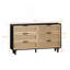 Console en bois avec 6 tiroirs, bois-1887503998-1909797218