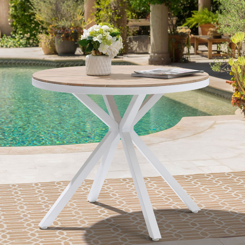 Table de patio d'extérieur en bois d'acacia