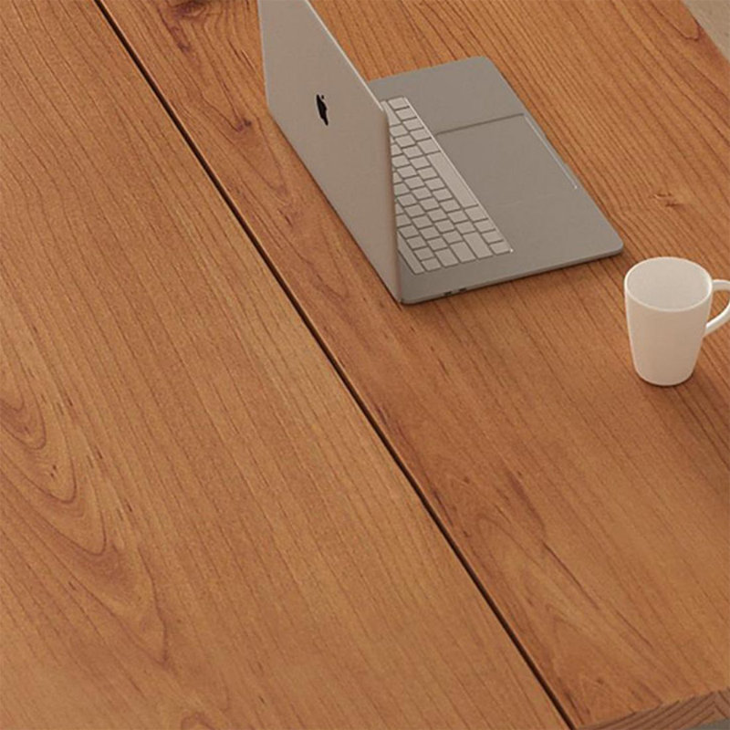 Bureau suspendu en bois massif et acrylique, 29.53" H x 55.12" W x 27.56" D