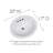 Ceramic Oval Drop-In Bathroom Sink with Overflow