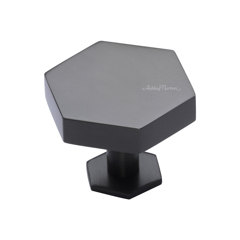 Hex Geometric Knob, Dark Oil Rubbed, 1 1/2"