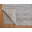 Tapis oriental gris clair 8 pi 1 po x 10 pi 2 po avec des couleurs douces, tissage népalais, conception moderne, laine naturelle non teinte, rasé, ton sur ton, noué à la main