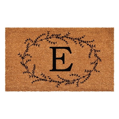 Holubov Personalizable Non-Slip Floral Outdoor Doormat