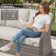 Ensemble de mobilier de patio, ensemble de conversation pour l'extérieur 5 pièces, mobilier de patio en osier résistant aux intempéries