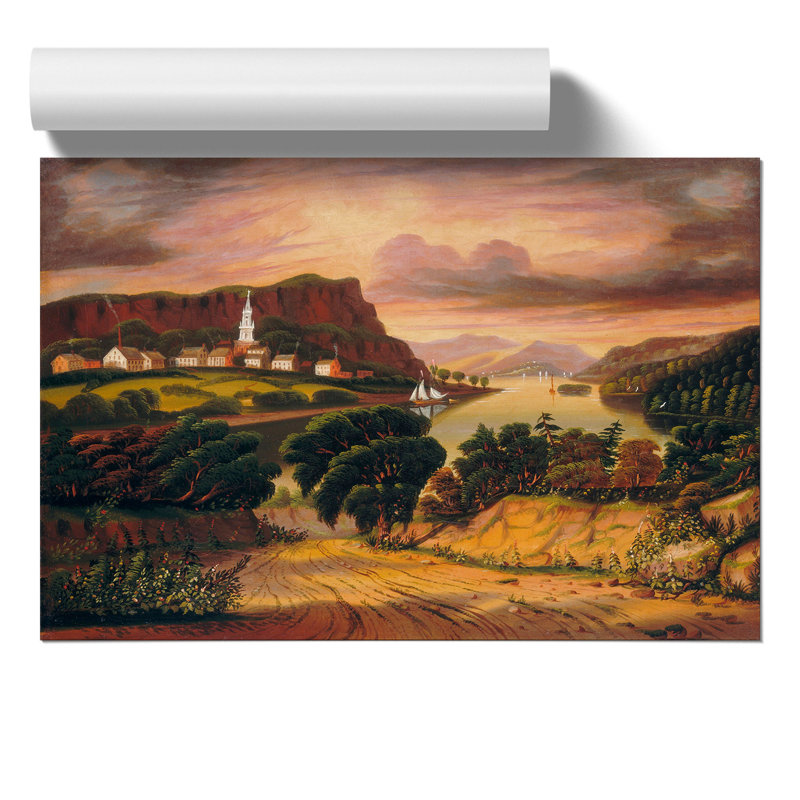 Lake George In Caldwell by Thomas Chambers - No Frame Painting, 30cm H x 42cm W x 0.1cm D