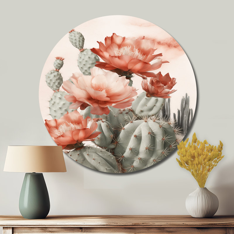 Terianne - art floral rond en métal, H 16 po x l 16 po