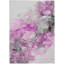 Tapis extérieur lavable antidérapant gris et mauve 10 pi x 14 pi