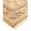 Tapis jaune / beige traditionnel noué à la main de conception unique Keller