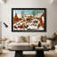 Massacre des Innocents, v. 1565-1567 - Peter Bruegel l'Ancien - Toile encadrée sur mesure-878352238-878352230-878352242