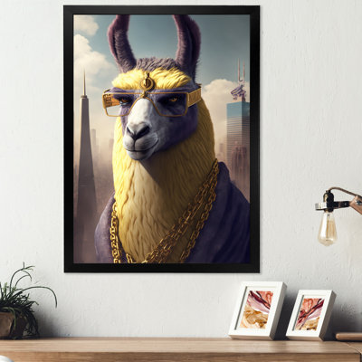«Llama Gangster in NYC», impression sur toile