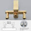 Robinet de douche avec valve brute