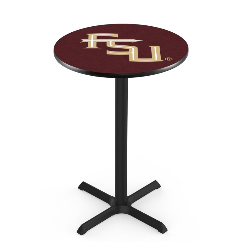 Round Metal Base Dining Table, Florida State - Script