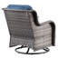 Ensemble de conversation en osier / rotin 7 personnes avec chaises pivotantes et coussins Guilen-98627612-98627617