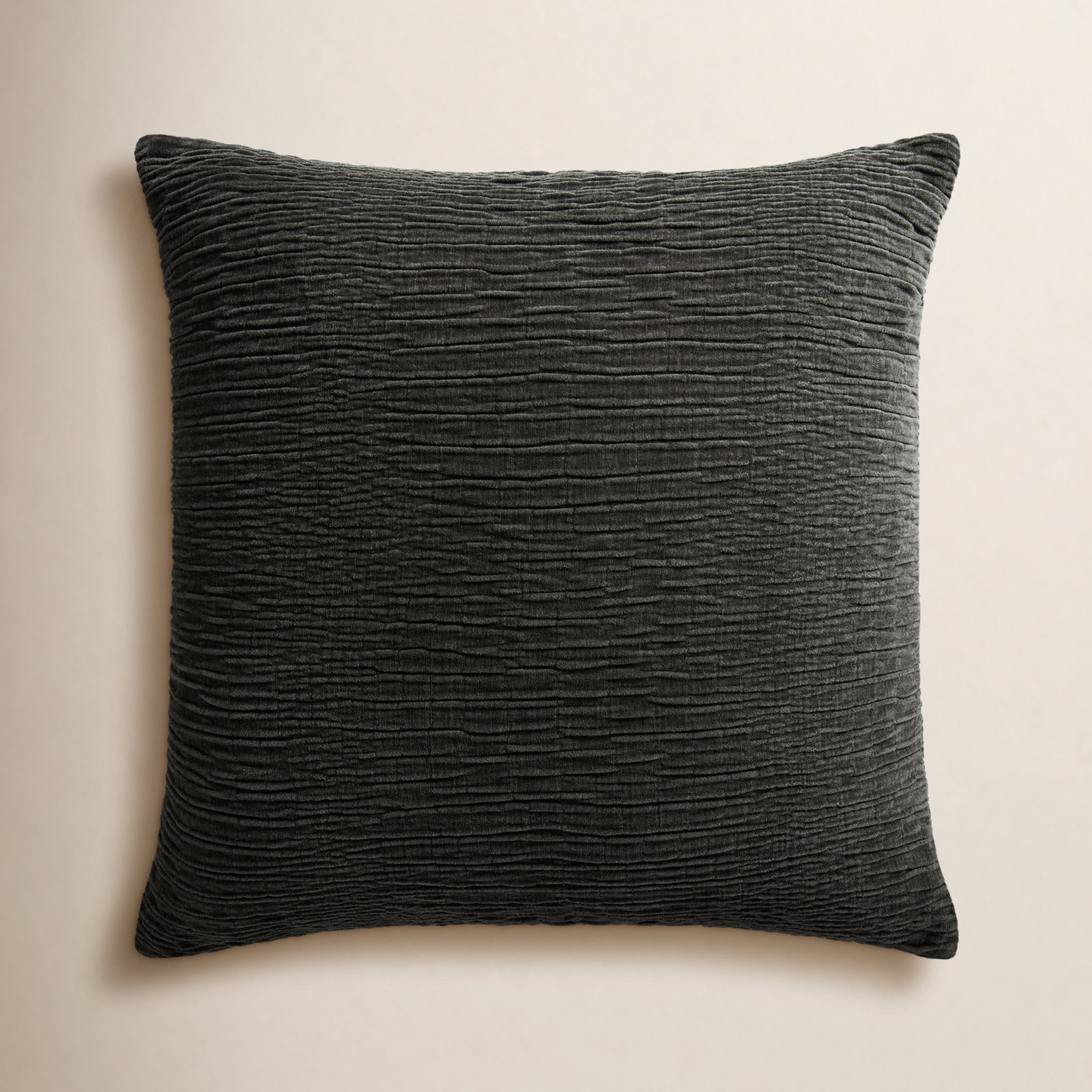 Edan Throw Pillow, Charcoal, Polyester/Polyfill, 22"H x 22"W