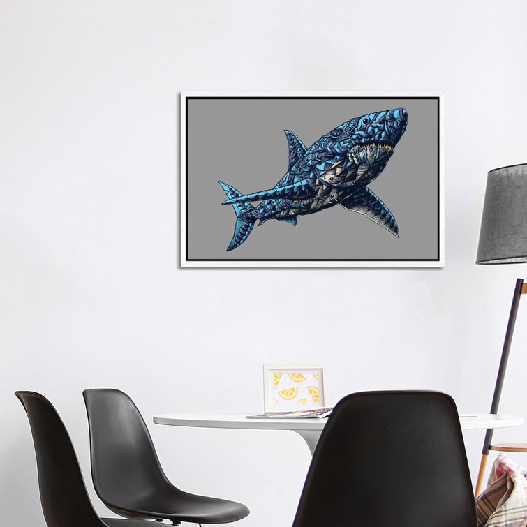 Great White Shark In Color I by Bioworkz - Print on Canvas