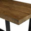 Table de salle à manger à tréteaux en bois de pin massif Amarapal-242026029-242026018