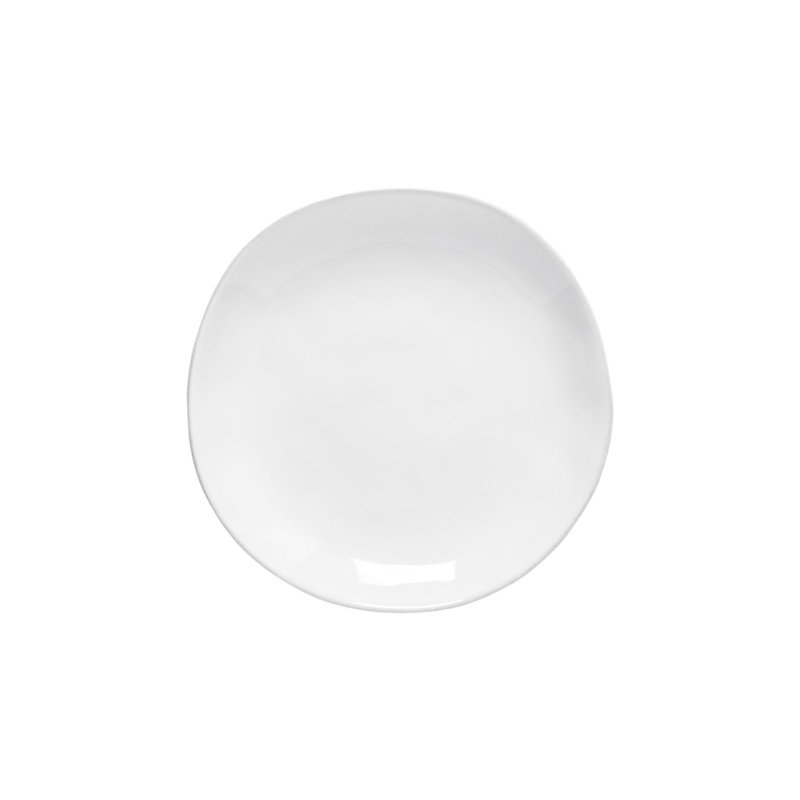 Livia Stoneware Salad/Dessert Plate, White