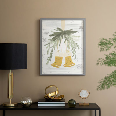 «Christmas Holiday Art» CECXVI, reproduction d'art encadrée - bois massif