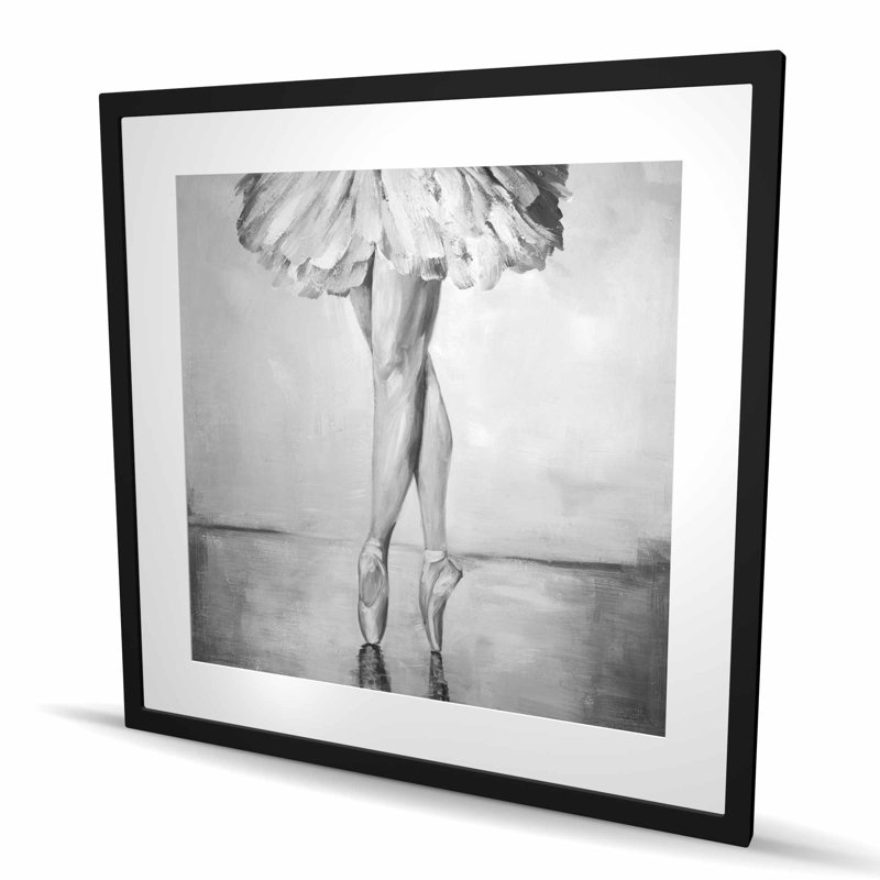 «Ballet Classic Steps - Monochromes hobé», reproduction d'art encadrée