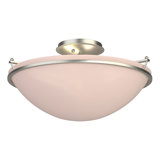 Simple Lines Bowl Semi Flush Mount