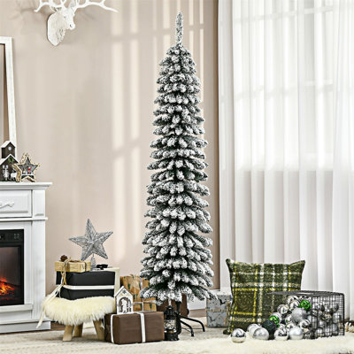 Arbre de Noël artificiel enneigé 6 pi de hauteur