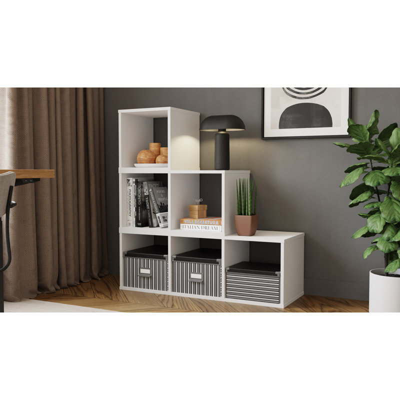 38cm H Cube Bookcase, (2 Shelves) 38cm H x 74cm W x 39cm D