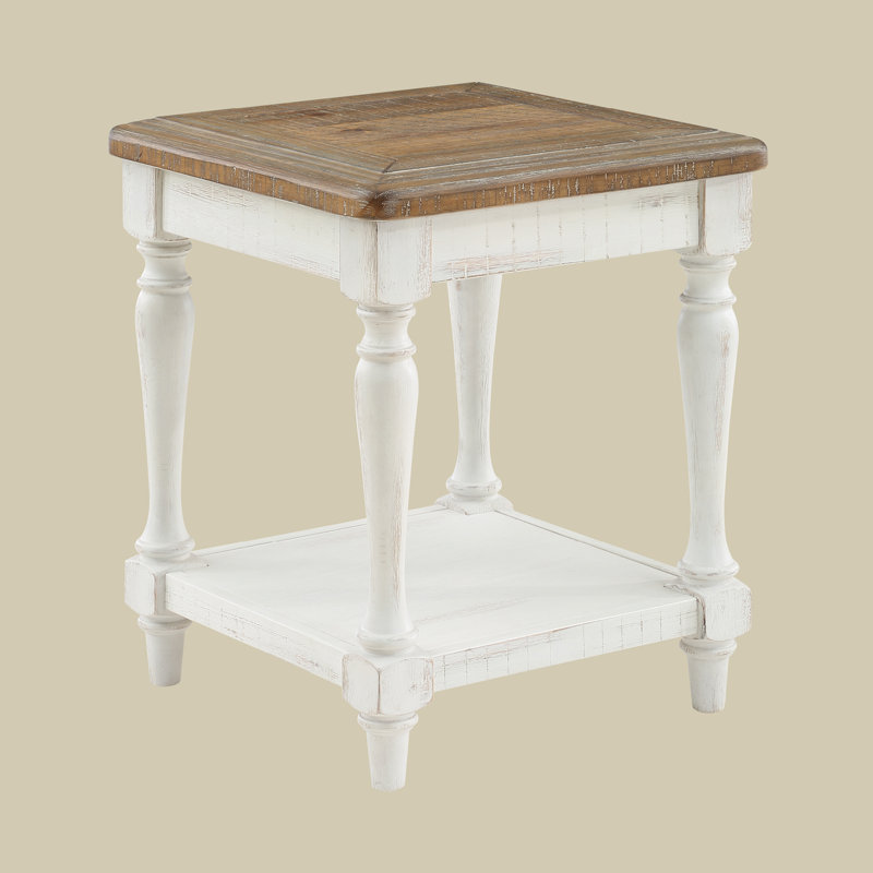 Crocifissa End Table, White