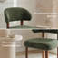 Chaise rembourrée moderne avec dossier incurvé-1993478280
