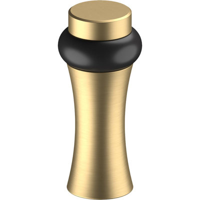 Deltana UFBD3505U4 PARE-CHOCS UNIVERSEL ROND UNIVERSEL 3 1/2 ", DÉCORATIF, LAITON MASSIF en laiton brossé