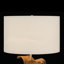 60cm Metal Table Lamp with Linen Shade-1500461245