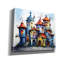 Art mural en toile «Colorful maisons» par Momart, 16 po x 12 po-302858018