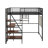 Full Size Loft Metal Bed With Built-In Charging Station And LED Light-1575997005