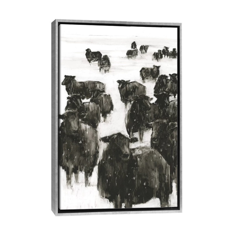 Reproduction d’art, "Winter coat I" par Ethan Harper, Pas de tapis, H 40 po x l 26 po x P 1,5 po, Toile avec cadre argenté
